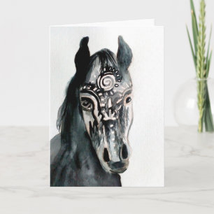 Horse art drawing Greeting Card