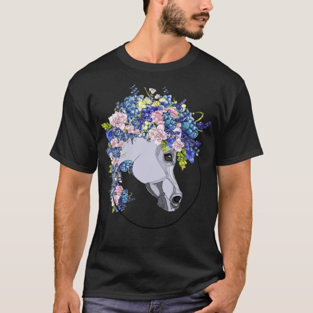horse art horsetshirt horses horse show jumping fr T-Shirt (Front)