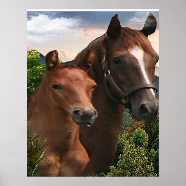Horse art poster (Front)