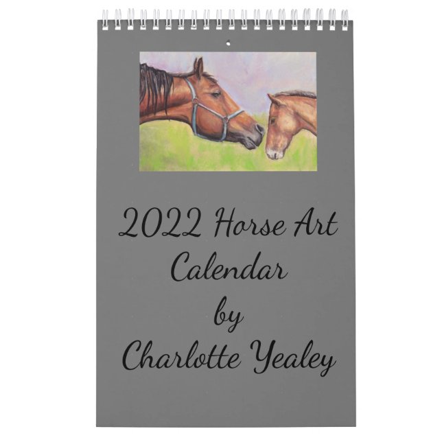 Horse Art Single Page Small Calendar (Cover)