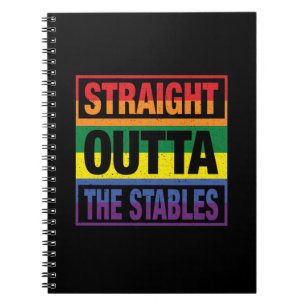 Horse Art Straight Outta The Stables Notebook