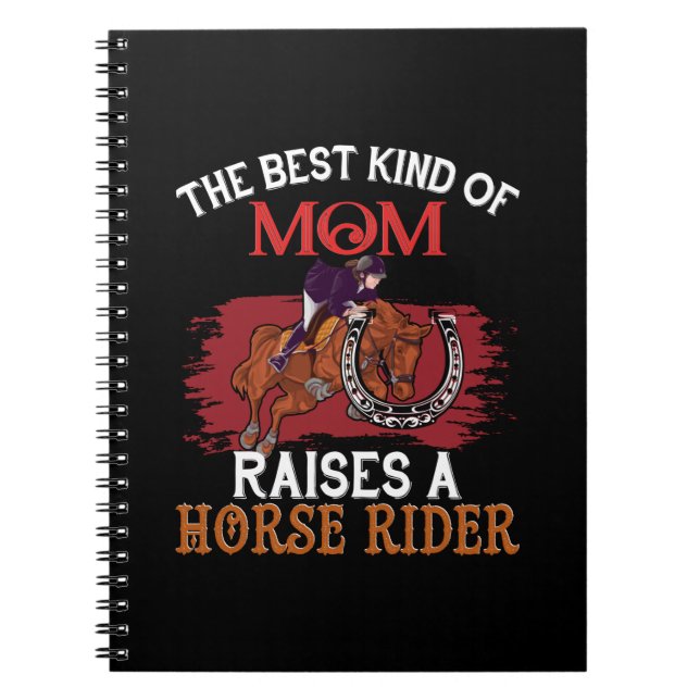 Horse Art The Best Kind Of Mum Notebook (Front)