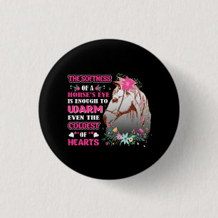 Horse Art The Softness Of A Horse's Eye 3 Cm Round Badge