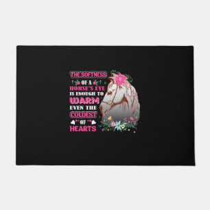 Horse Art The Softness Of A Horse's Eye Doormat