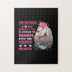 Horse Art The Softness Of A Horse's Eye Jigsaw Puzzle