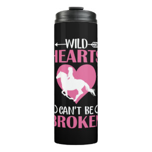 Horse Art Wild Hearts Can't Be Broken Thermal Tumbler