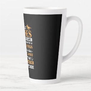 Horse Art Yes I Ride Horses Latte Mug