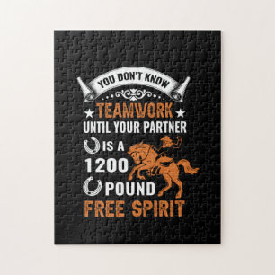 Horse Art You Don't Know Teamwork Jigsaw Puzzle