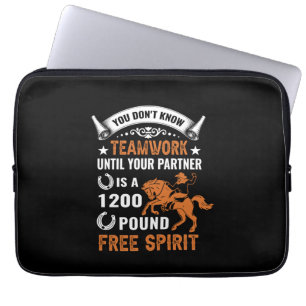 Horse Art You Don't Know Teamwork Laptop Sleeve