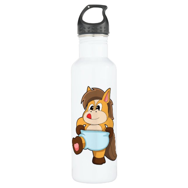 Horse as Baby with Diaper 710 Ml Water Bottle (Front)