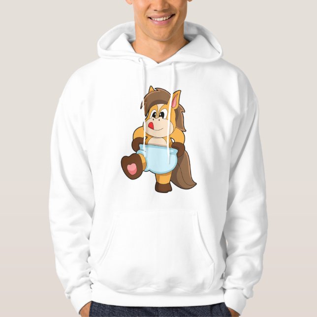 Horse as Baby with Diaper Hoodie (Front)