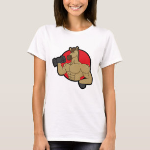 Horse as Bodybuilder with Dumbbell T-Shirt