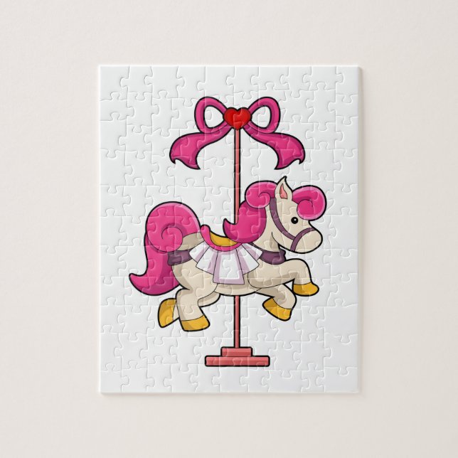 Horse as Carousel horse.PNG Jigsaw Puzzle (Vertical)