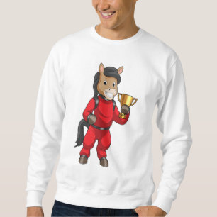 Horse as Champion with Trophy Sweatshirt