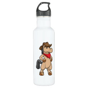 Horse as Cowboy 710 Ml Water Bottle