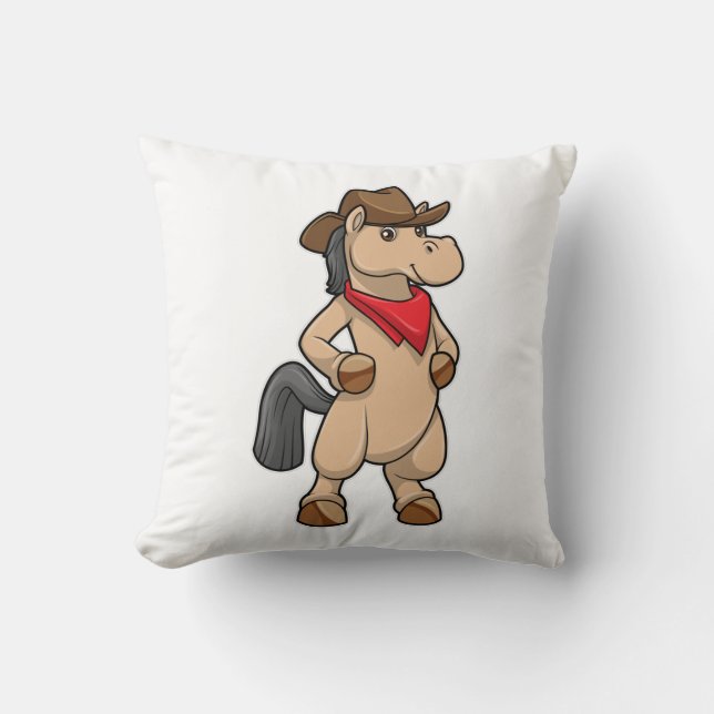 Horse as Cowboy Cushion (Front)