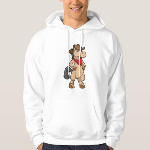 Horse as Cowboy Hoodie