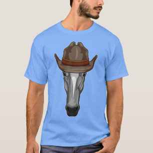 Horse as Cowboy with Hat T-Shirt