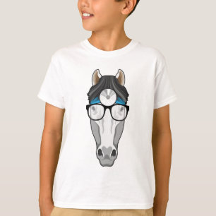 Horse as Doctor with Glasses T-Shirt