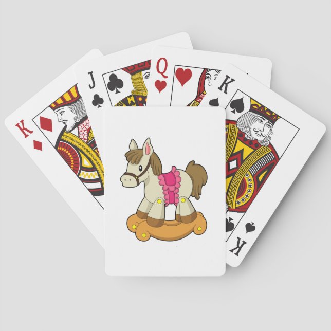Horse as Rocking horse.PNG Playing Cards (Back)