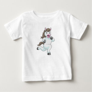 Horse as Runner at Running Baby T-Shirt