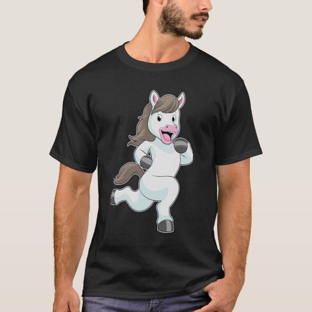 Horse as Runner at Running T-Shirt (Front)