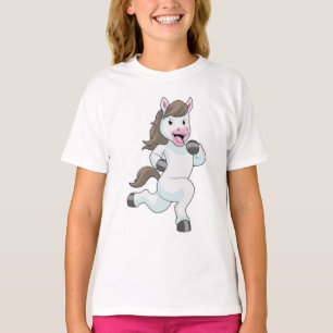 Horse as Runner at Running T-Shirt