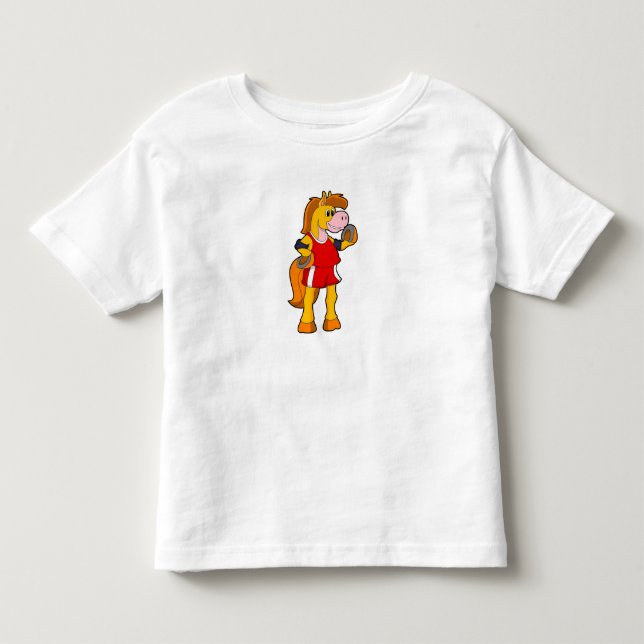 Horse as Runner Toddler T-Shirt (Front)