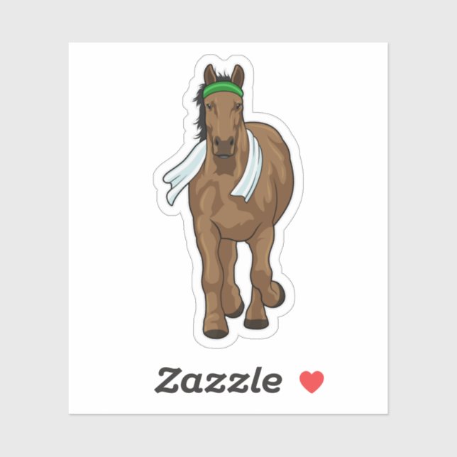 Horse as Runner with Towel (Sheet)