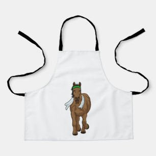 Horse as Runner with Towel Apron