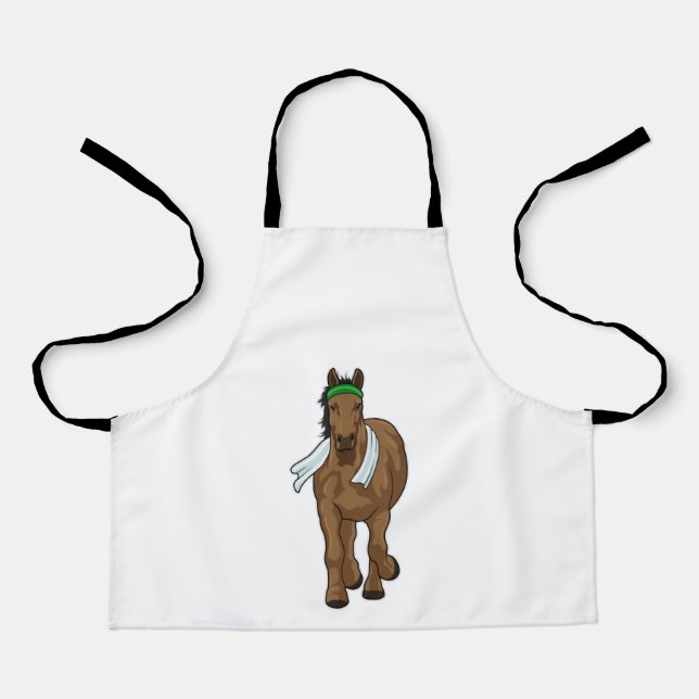 Horse as Runner with Towel Apron (Front)