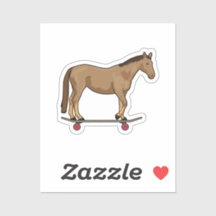 Horse as Skater on Skateboard
