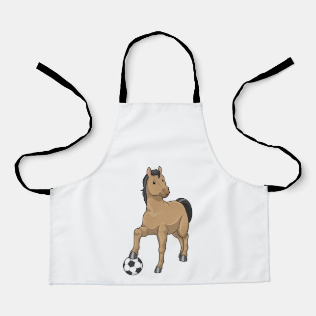 Horse as Soccer player with Soccer Apron (Front)