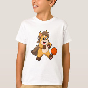Horse as Soccer player with Soccer ball T-Shirt