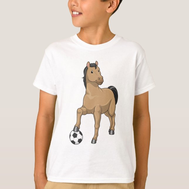 Horse as Soccer player with Soccer T-Shirt (Front)