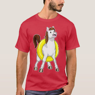 Horse as Swimmer with Lifebouy T-Shirt