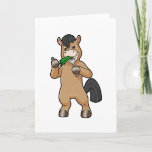 Horse at Eating Vegan Card