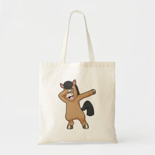 Horse at Hip Hop Dance Dab Tote Bag