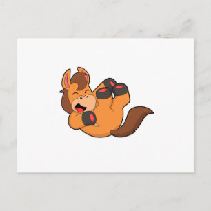 Horse at Laughing Postcard