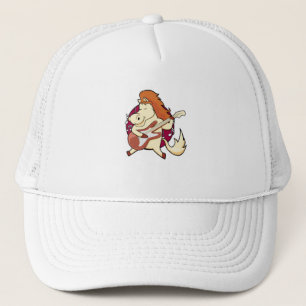 Horse at Music with Guitar Trucker Hat