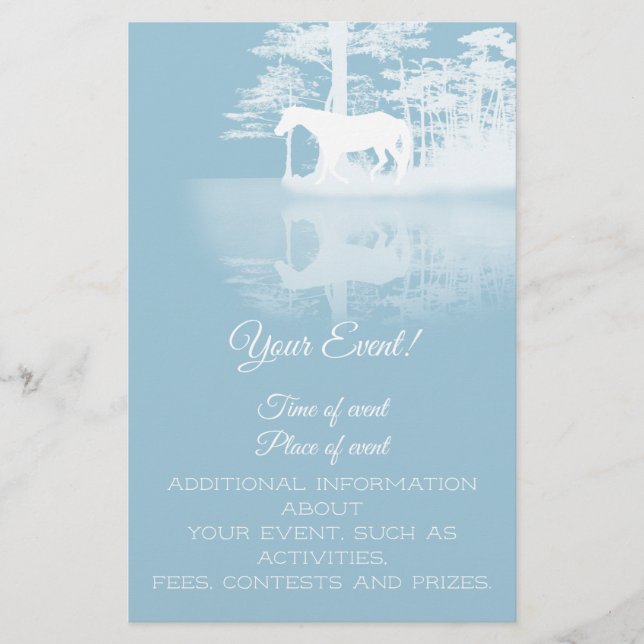 Horse At Twilight Flyer (Front)