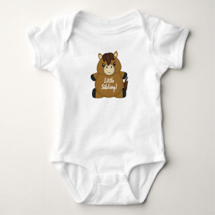 Horse Baby Shower Green Bodysuit