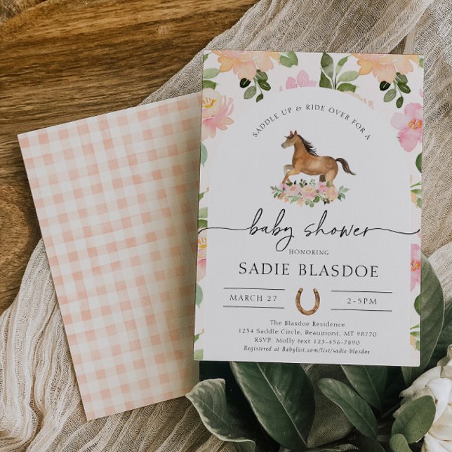 Horse Baby Shower Invitation (Creator Uploaded)