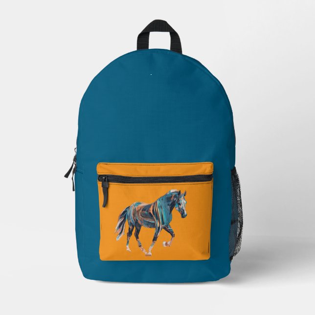 Horse Backpack/Bag Printed Backpack (Front)
