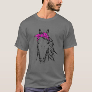 Horse Bandana For Horseback Riding Horse Lover Hor T-Shirt