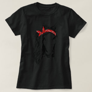 Horse Bandana Horseback Riding Horse Lover T-Shirt