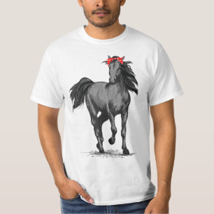 Horse Bandana Horsebak Riding Horse Lover T-Shirt