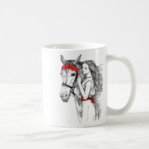 Horse Bandanna For Horse Girls Horseback Riding Fo Coffee Mug