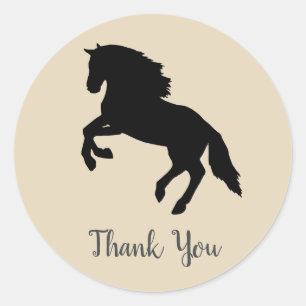 Horse Barnyard Farm Party Thank You Stickers