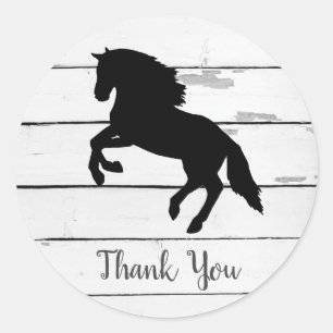 Horse Barnyard Farm Party Thank You Stickers